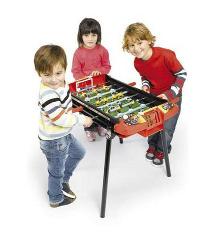Chicos Strategic Liga kids' foosball table, 79 x 66 x 68 cm, for children, with colorful soccer players and sturdy construction.