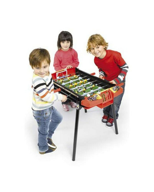 Chicos Strategic Liga kids' foosball table, 79 x 66 x 68 cm, for children, with colorful soccer players and sturdy construction.