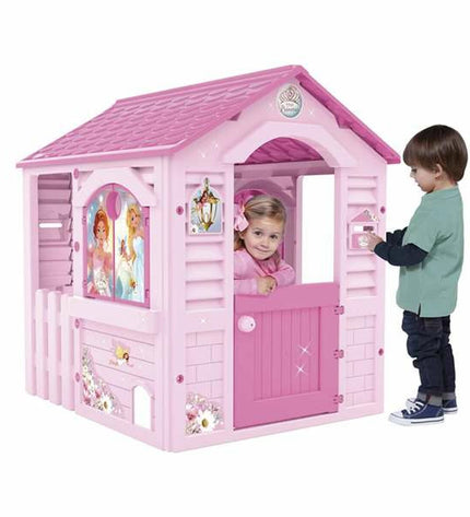 Pink princess playhouse for children by Chicos, measuring 94x103x104 cm, suitable for outdoor and indoor play.
