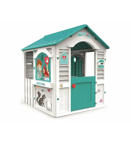 Chicos children's toy playhouse Dierenarts with animal-themed design, measuring 84x103x104 cm, for outdoor and indoor play.