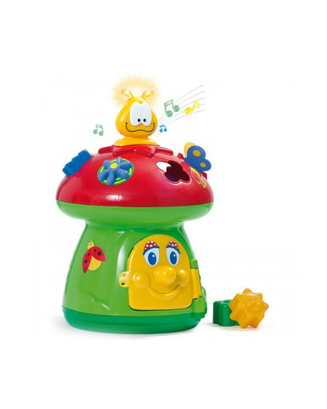 Moltó Mushroom interactive baby toy, 40 cm tall, featuring colorful activity elements for young children to explore and play.