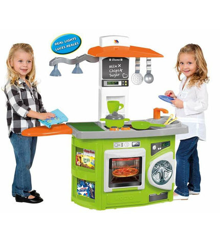 Moltó K Kitchen Studio toy kitchen set with realistic stove, sink, and storage cabinets, ideal for imaginative play.