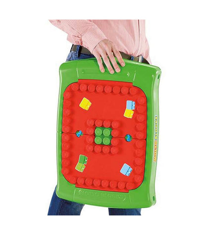 Colorful Moltó Blocks Desk interactive baby toy with various shapes and sizes, designed for young children’s play and development.