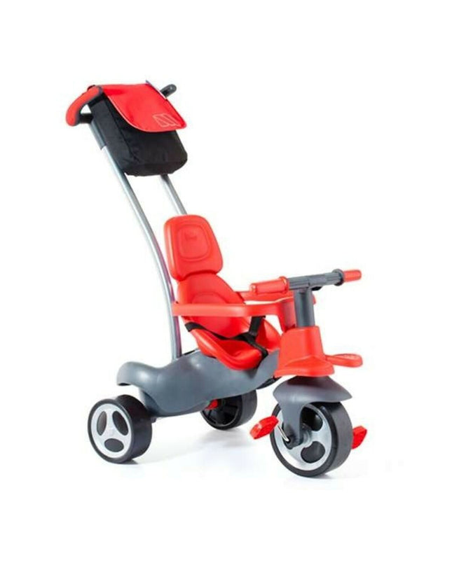 Red Moltó Urban Trike bicycle for kids, featuring a sturdy frame and safety features, perfect for outdoor play and riding fun.