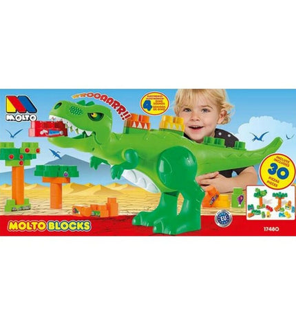 Moltó Bouwspel met 30 kleurrijke blokken voor kinderen, speelgoed en games voor creatieve bouw en spelplezier