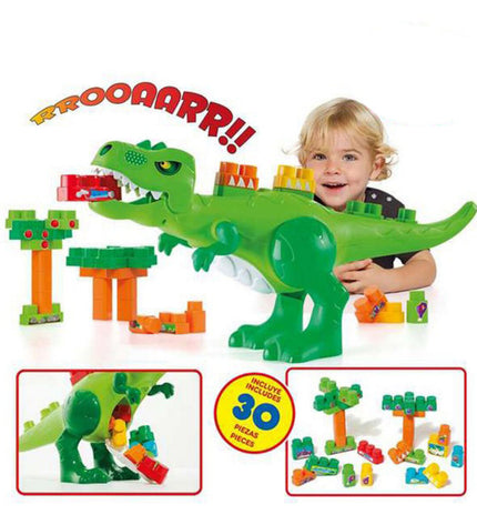 Moltó Bouwspel met 30 blokken, kleurrijk speelgoed en games voor kinderen, featuring various building pieces and a playful design.