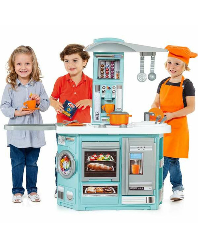Blue Moltó toy kitchen Cook Moltó 18151, 100x97x31 cm, foldable play set for imaginative cooking games.