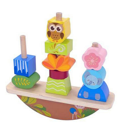 Colorful Moltó Baby Activity Stacker toy with stacking rings and animal shapes for young children.