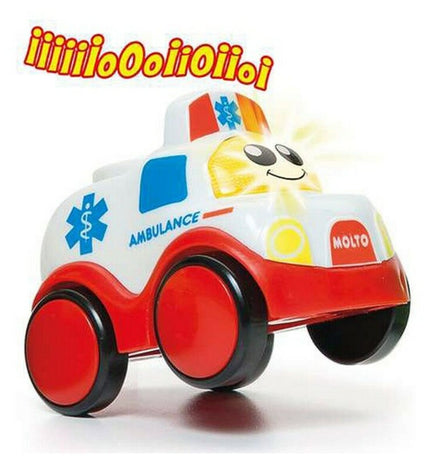 Moltó Auto met Licht en Geluid speelgoed voertuig with colorful design, featuring lights and sound effects for kids.