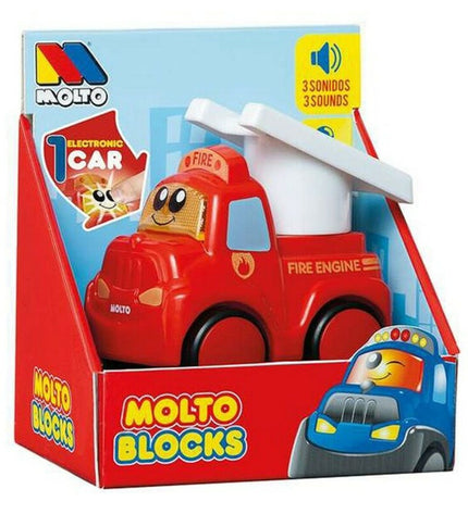 Moltó Auto met licht en geluid speelgoed voertuig with colorful design, featuring lights and sound effects for kids.