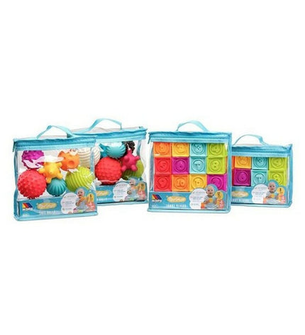 Moltó Bouwspel Moltó 19521 set of 10 colorful building toys for kids, various shapes and sizes for creative play