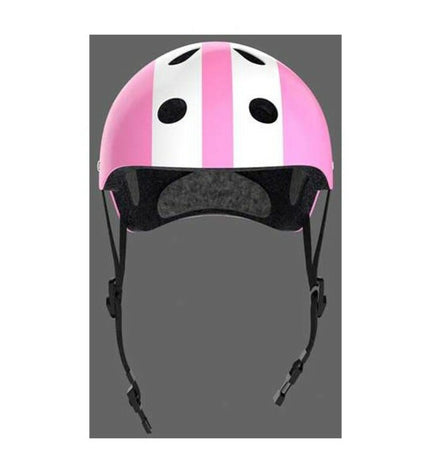 Pink and white Moltó children's bike helmet in size 48-53 cm, designed for outdoor sports and cycling.