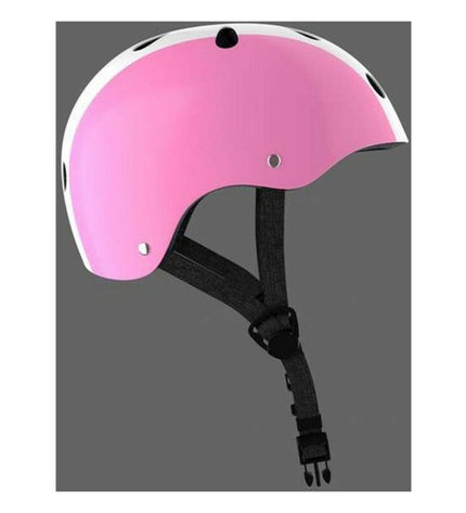 Pink and white Moltó children's bike helmet for ages 48-53 cm, designed for sport and outdoor cycling.