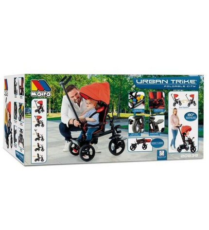 Moltó 20239 children's 99cm tricycle in bright red with black handles and pedals, suitable for outdoor play.
