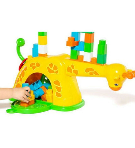 Colorful Moltó Giraffe interactive baby toy for young children, soft plush with engaging features and vibrant design.
