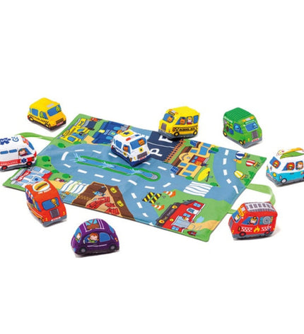 Colorful Moltó Tapijt City and Fun plush toy from speelgoed en games collection, featuring playful city and fun characters.