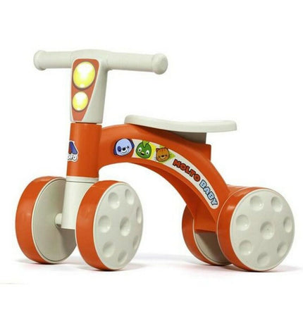 Red Moltó tricycle for children, featuring sturdy wheels and a comfortable seat, designed for outdoor play and fun.