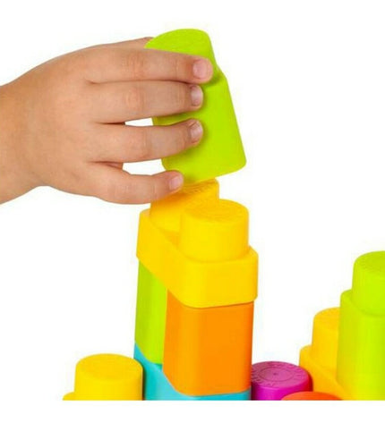 Moltó Playset 21450 with 30 building blocks for kids, featuring colorful construction pieces on a white background.