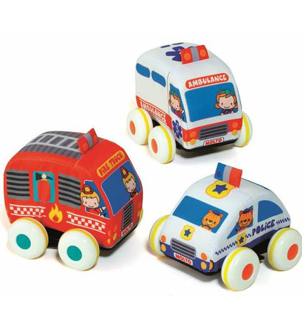 Set van 3 Moltó speelgoed auto's met wrijving, speelgoed en games voertuigen for kids.