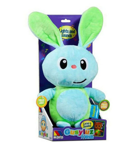 Soft Moltó rabbit plush toy, 24 cm, cuddly stuffed animal in light-colored fabric, perfect for children and collectors.