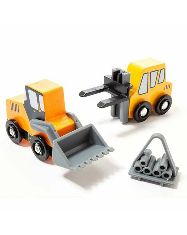 Set of Moltó minivrachtwagens toy vehicles, colorful miniature trucks and cars for children, part of Moltó speelgoed en games collection.