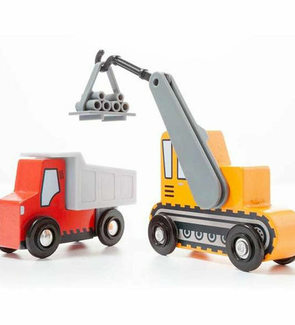 Set of Moltó mini toy trucks, colorful plastic vehicles for children, featuring detailed minivrachtwagens in a playful arrangement.
