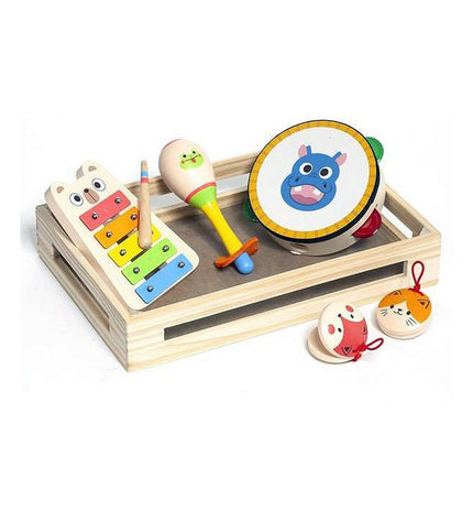 Baby music toy set by Moltó featuring colorful musical instruments and playful design for young children.