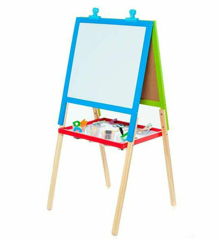 Moltó 2-in-1 board game and creative activity toy set for kids, featuring colorful game pieces and art supplies.