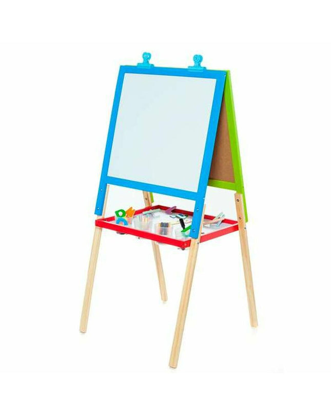 Moltó 2-in-1 board game and creative activity toy set for kids, featuring colorful game pieces and art supplies.