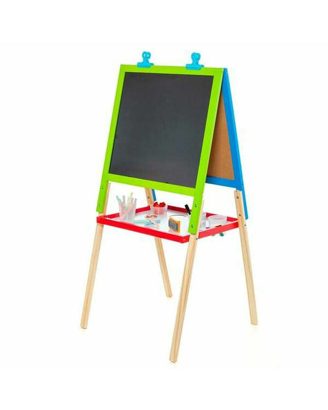 Moltó 2-in-1 creative toy board with colorful markers and drawing space for kids' artistic activities.