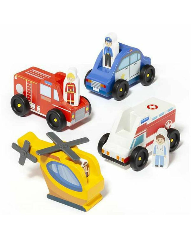 Set of Moltó minivrachtwagens toy vehicles, colorful miniature trucks for children’s play, featuring detailed truck designs.