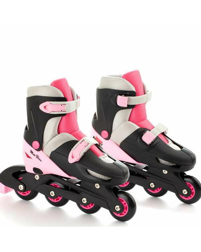 Pink Moltó inline skates for kids, adjustable size 35-38, with secure straps and wheels for outdoor play and sports activities.
