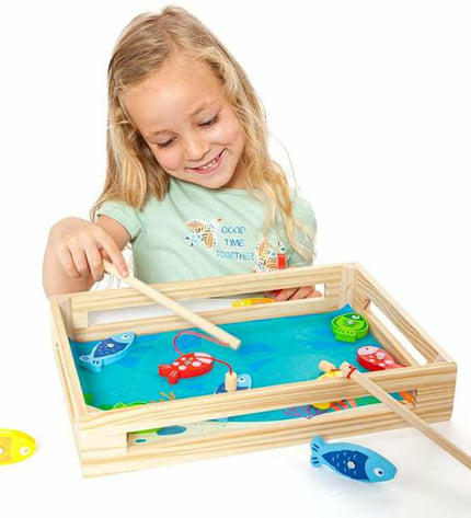 Visspel Moltó 15 onderdelen set with colorful toy pieces for children’s games and play accessories.