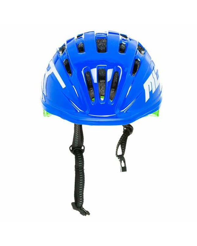 Blue Moltó Kinder Fietshelm for children 48-53 cm, lightweight sport and outdoor bike helmet with adjustable straps.