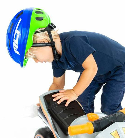 Blue Moltó Kinder Fietshelm for kids aged 48-53 cm, designed for sport and outdoor cycling safety.