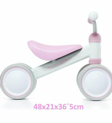 Pink Moltó baby tricycle toy with 38.5 x 25 x 5 cm size, designed for outdoor play and children's sports activities.