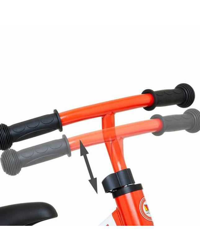 Red Moltó kids' bicycle, lightweight toy bike for children, suitable for outdoor play and active fun.
