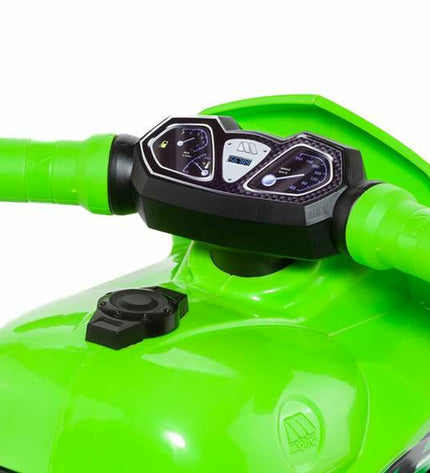 Moltó Loopmotor Moltó Premium Groen toy scooter for outdoor play, measuring 40.5 x 27.2 x 28.5 cm, with green color and sturdy design.