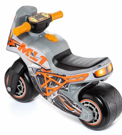 Moltó Loopmotor toy in bright colors, measuring 27 x 11 x 37 cm, designed for outdoor play and sports activities.