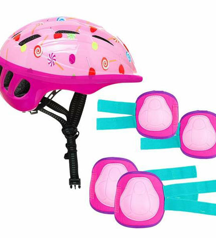 Pink Moltó children's bike helmet designed for sport and outdoor cycling, featuring ventilation and adjustable straps.