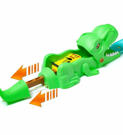 Moltó Racebaan Dinosaurus speelgoed met 17 onderdelen, 107 cm lange racebaan voor kinderen, geschikt voor speelgoed en voertuigen.