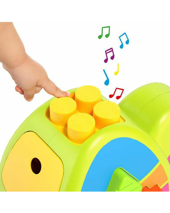 Moltó interactive baby turtle toy with 12 parts, measuring 57x27.5x97 cm, featuring colorful, engaging design for young children.
