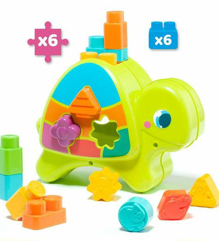 Moltó interactive baby turtle toy with 12 parts, measuring 57x27.5x97 cm, designed for young children to play and learn.