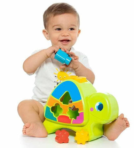 Moltó interactive baby turtle toy with 12 parts, measuring 57x27.5x97 cm, designed for young children to play and explore.