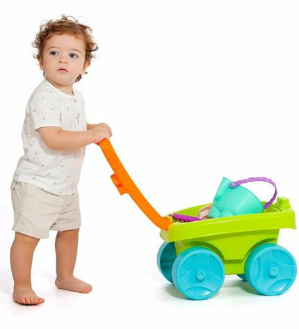 Molto Strandkar Set met accessoires, inclusief 6 onderdelen, speelgoed voor buiten en sportactiviteiten.