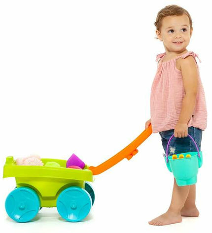 Molto Strandkar Set with 6 accessories, toy set for outdoor play, includes colorful parts for creative beach or outdoor fun.