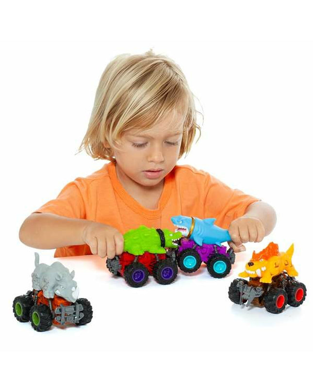 Colorful Moltó Beast Wheels toy vehicle with multicolored wheels, designed for children’s play and imaginative fun.
