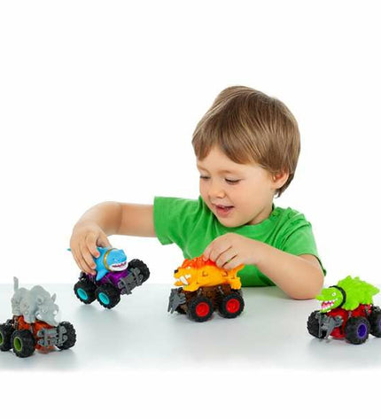 Colorful Moltó Beast Wheels toy vehicle with multicolored wheels, designed for play and entertainment.