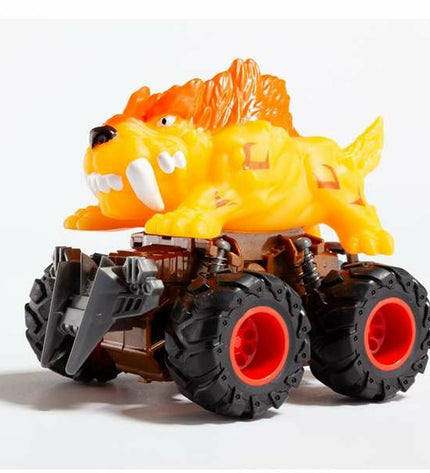 Colorful Moltó Beast Wheels toy vehicle with multicolored wheels and sturdy design, perfect for children's play and imaginative fun.
