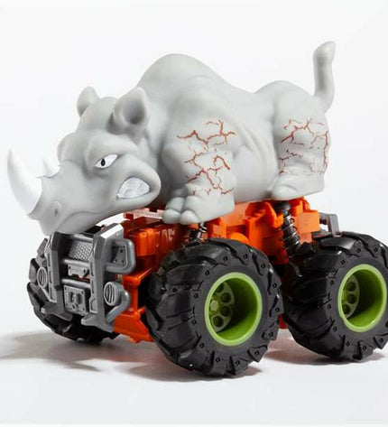 Colorful Moltó Beast Wheels toy vehicle with multicolored wheels, suitable for children, in a playful design.